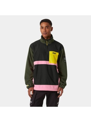 Helly Hansen Play 1/2 Zıp Polar HHA.54086 Unisex Yeşil - Pembe Polar (Baştan Geçme)