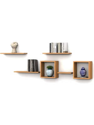 Rafkestir Passo Duvar Raf Set Bambu ( Mat )