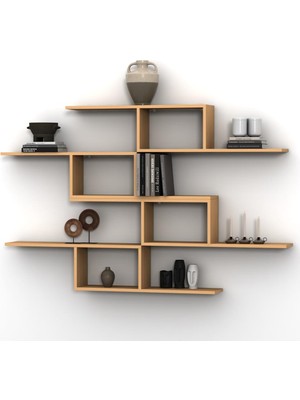 Rafkestir O x o  Duvar Raf Set Akçaağaç ( Mat )