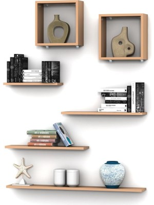 Rafkestir Wolsburg  Duvar Raf Set Cappicino