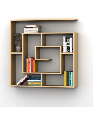 Rafkestir Alin  Duvar Raf Set Krem ( Mat )