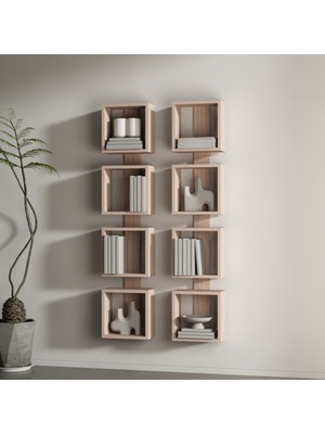 Rafkestir 2 Li Cia Raf Seti Hareli Ceviz (Mat)