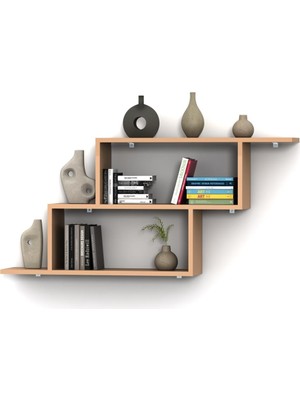 Rafkestir Enjoy  Duvar Raf Set Cappicino