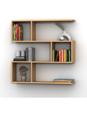 Rafkestir Alize Duvar Raf Set Akçaağaç ( Mat )