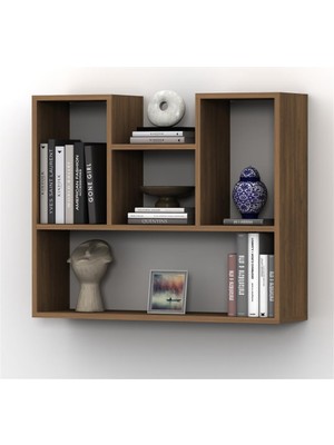 Rafkestir Polo  Duvar Raf Set Kafkas Meşe ( Mat )