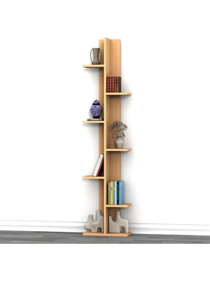 Rafkestir Tree  Duvar Raf Set Akçaağaç ( Mat )