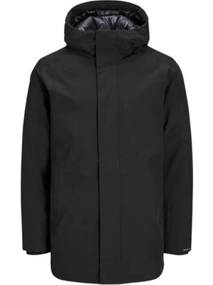 Jack & Jones Erkek Parka Siyah 12258403 Jjekeen