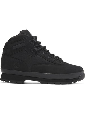 Timberland Deri + Tekstil Siyah Erkek Bot Euro Hiker Mıd Lace Up Boot