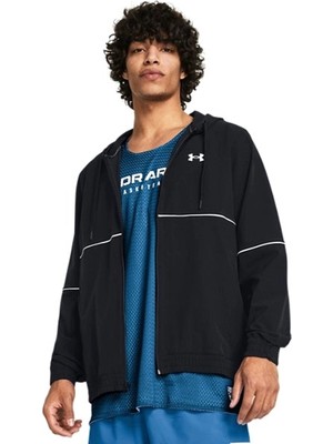 Under Armour Zone Woven Erkek Siyah Basketbol Ceket 1383400-001