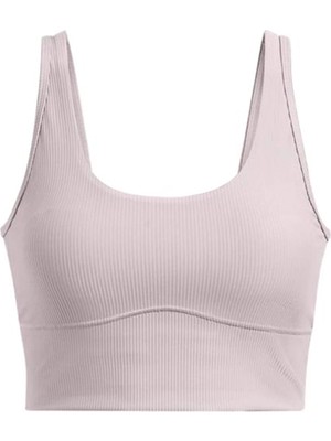 Under Armour Meridian Rib Crop Kadın Gri Antrenman Atlet 1386613-015