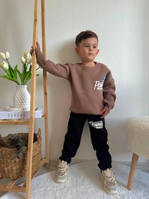 Jolly Kids Erkek Çocuk Baskılı Sweatshirt Takım