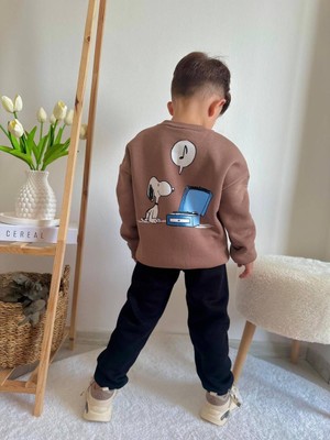 Jolly Kids Erkek Çocuk Baskılı Sweatshirt Takım