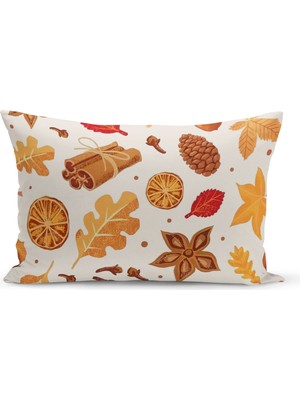 Bertille Home Sonbahar Serisi 30X50 cm Çift Tarafı Dijital Baskılı Kırlent Kılıfı (Halloween Autumn)