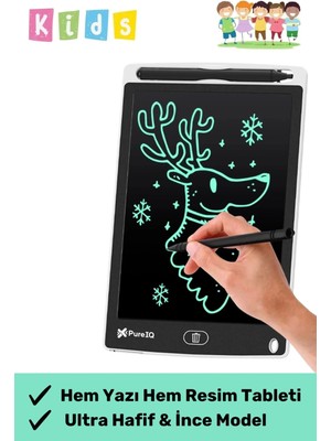 Premium LCD Ekranlı Kalemli Dijital Çizim Tableti Yazı Tahtası Boyama Resim Akıllı Tablet 8,5 Inç