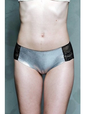 Moonlight 3004 Gümüş  Dantel Detaylı Slip Külot
