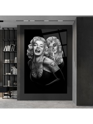 Esda Marilyn Monroe Cam Tablo | Dekoratif, Ofis, Mutfak