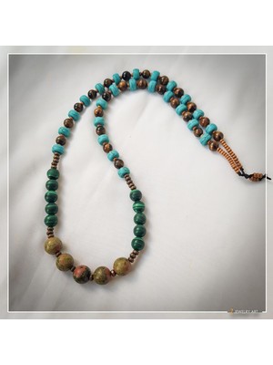 Z Jewelry Art Megha - El Yapımı Etnik Otantik Bohem Kadın Erkek Kolye