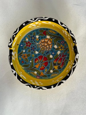 Küçük Sarı Çini Küllük