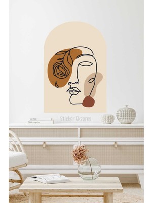 Mediterian Soyut Sanat Bohem Duvar Sticker