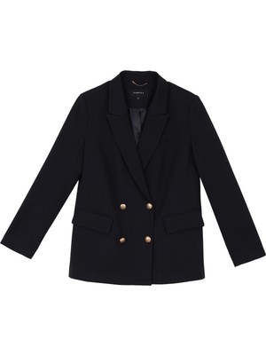 Fabrika Kruvaze Lacivert Kadın Ceket F4WL-CKT0211