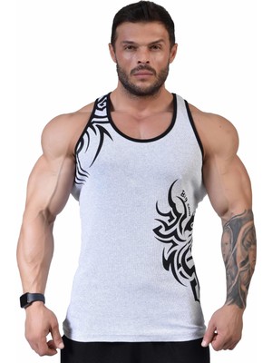 Big Sam Streç Gym Tank Top Fitness Atleti 2289