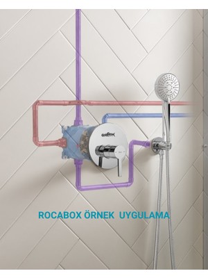 Roca Unıversal Rocabox Ankastre Banyo ve Duş Bataryaları Ile Uyumlu Iç Set