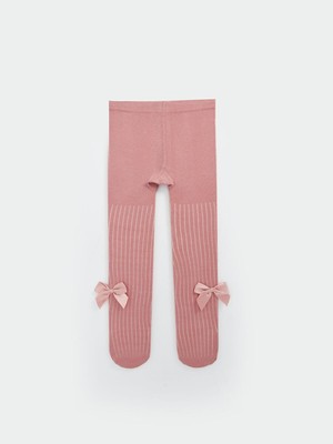 Lcw Baby Mat Pembe Beli Lastikli Çizgili Kız Bebek Külotlu Çorap