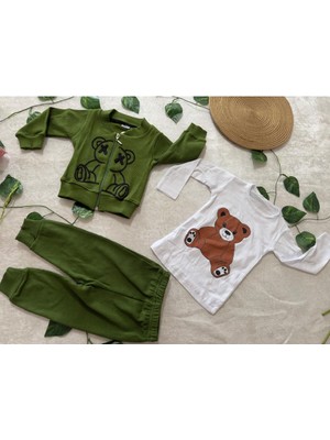 Lion Kids Erkek 6-9 Ay Lionkids Mevsimlik AyıcıklıNakışlı Ceketli