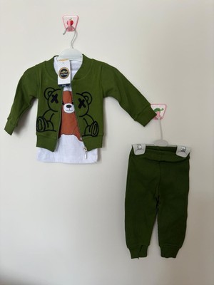 Lion Kids Erkek 6-9 Ay Lionkids Mevsimlik AyıcıklıNakışlı Ceketli