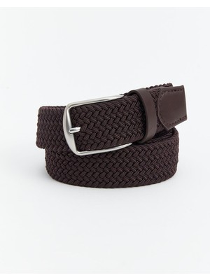 Lcw Accessorıes Kahverengi Deri Görünümlü Erkek Kemer