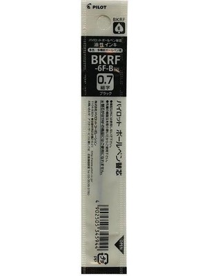 Pilot Bkrf-6f-B Ballpoint Pen Refill Tükenmez Kalem Yedeği  0.7 mm  Siyah