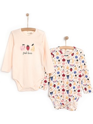 HelloBaby Kız 2li Uzun Kol Body Kız Bebek
