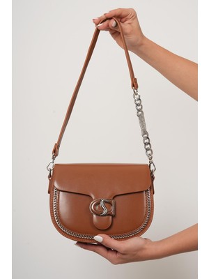 Kriste Bell Kadın Omuz Çantası 26924 Camel