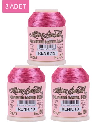 Royaleks 3 Adet Altınbaşak Oya ve Dantel Ipi 20 gr - Royaleks - No: 019