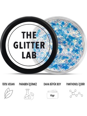 The Glitter Lab - Jel Formlu Parlak Glitter - Gold Drama ~10 gr