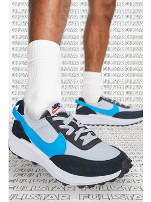 Nike Waffle Debut Leather Grey Sneaker Hakiki Deri Gri Spor Ayakkabı
