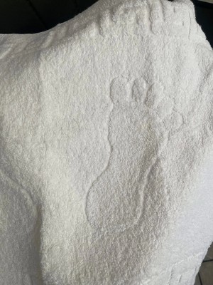 Otel Tipi 10 Adet Ayak Izi Havlusu 50X70 200 Gr.