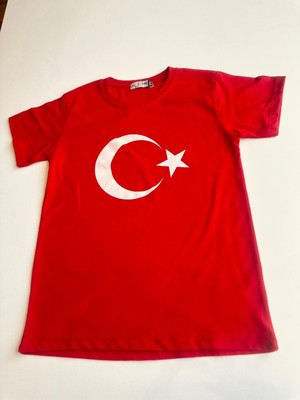 Gala Ay Yıldızlı Türk Bayraklı Tişört Unisex