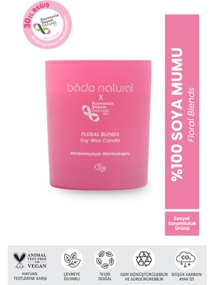 Bade Natural Soya Mumu Floral Blends %100 Doğal ve Vegan