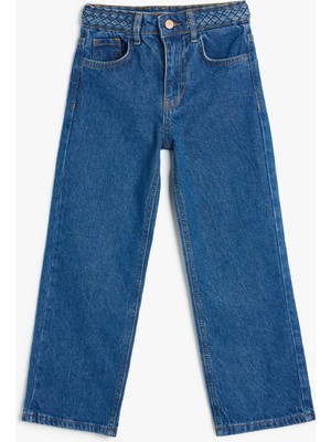 Koton Kot Pantolon Düz Paça Cepli Pamuklu- Straight Jean