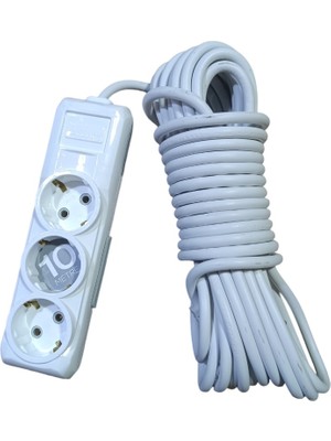 Eraplast Üçlü Topraklı Kablolu Grup Priz 10 mt 420120