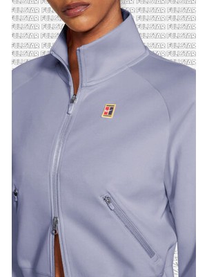 Nike Court Heritage Full Zip Kadın Tenis Ceketi Lila