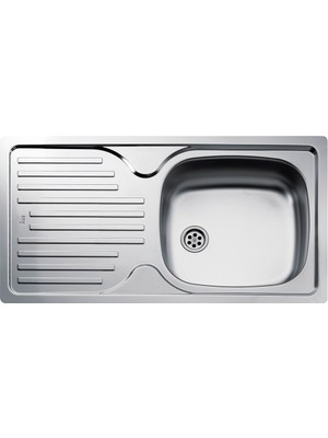 Teka Infant 45 Paslanmaz Çelik Tek Gözlü Sol Damlalıklı Eviye (TEKA.40109764)
