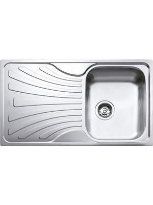 Teka Nerissa 50 B Paslanmaz Çelik Tek Gözlü Sol Damlalıklı Eviye (TEKA.40109215)