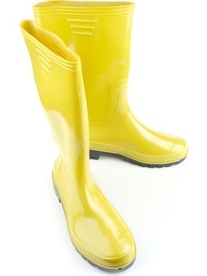 Gezer PVC Uzun Çizme Sarı 43 Numara Hafif ve Güvenli Tasarım ile Su Geçirmez