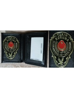 Aldatmaz Yakın Koruma Rozetli Cüzdanı V +1 Adet Rozet
