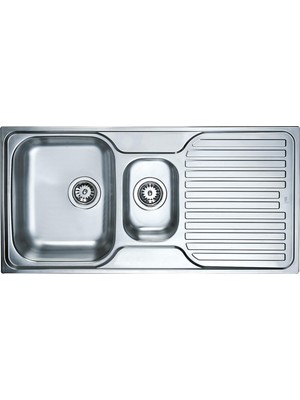 Teka Princess 60 B Paslanmaz Çelik 1,5 Gözlü Sağ Damlalıklı Eviye (TEKA.40109153)