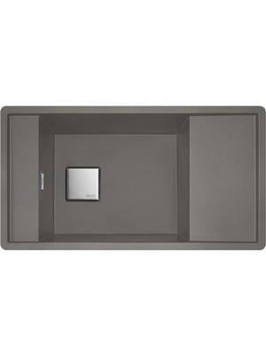 Franke Stone Grey Fresno Fsg 611 Tek Gözlü Damlalıksız Granit Eviye (114.0656.034)