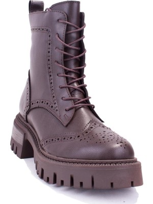 Dagoster Dza07-12531530 Kahve Günlük Düz Taban Kadın Bot