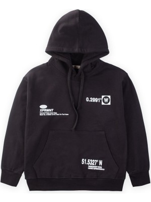 Cigit Kanguru Cepli Kapşonlu Sweatshirt 9-14 Yaş Siyah